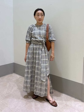 Mila Owenさん（レディース・155cm）の夏コーディネート
