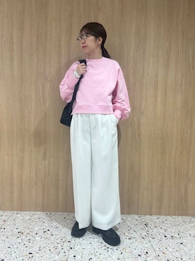 Mila Owenさん（レディース・161cm）の冬コーディネート