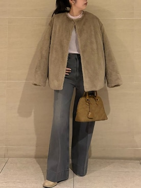 Mila Owenさん(レディース・155cm)の冬コーディネート