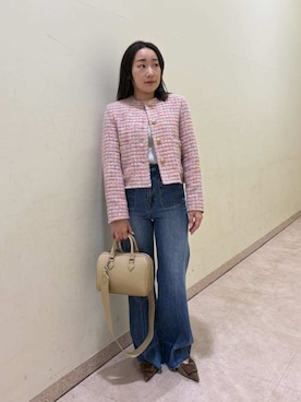 Mila Owenさん（レディース・155cm）の冬コーディネート