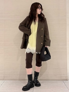 Mila Owenさん(レディース・155cm)の秋コーディネート