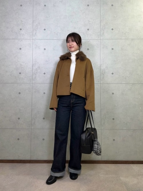 2wayファーカラーリバーショートコート（チェスターコート）｜Mila