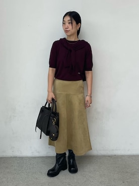 Mila Owenさん(レディース・158cm)の秋コーディネート