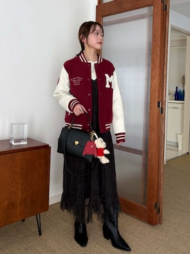 「Mila Owen（ミラオーウェン）のアイテム」を使った、Mila Owenさん（レディース・162cm）の冬コーディネート