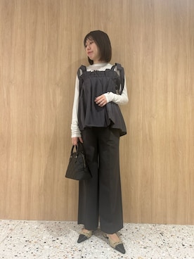 Mila Owenさん(レディース・161cm)の冬コーディネート