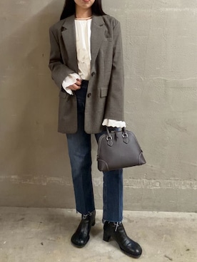 Mila Owenさん(レディース・158cm)の秋コーディネート