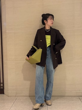 Mila Owenさん（レディース・155cm）の冬コーディネート