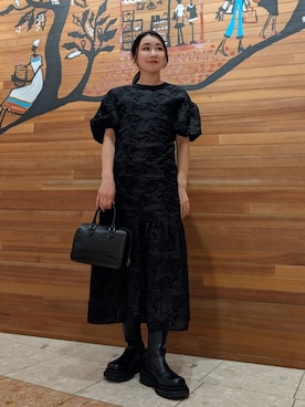 Mila Owenさん(レディース・156cm)の冬コーディネート