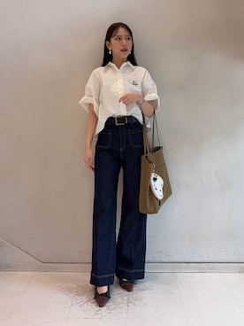 「アイテム（食器/キッチン）」を使った、Mila Owenさん（レディース・158cm）の春コーディネート