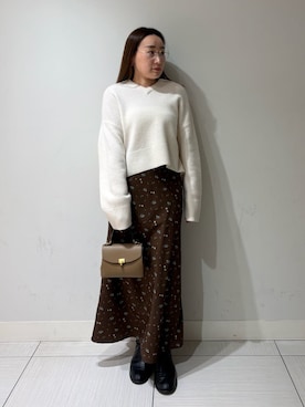 Mila Owenさん(レディース・155cm)の冬コーディネート