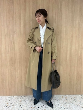 「シャツブラウス」｜Mila Owenさん（レディース・161cm）の春コーディネート