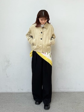 Mila Owenさん（レディース・155cm）の冬コーディネート