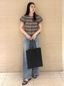 Mila Owenさん（レディース・160cm）の夏コーディネート