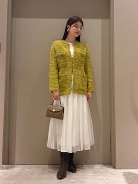 Mila Owenさん(レディース・169cm)の冬コーディネート