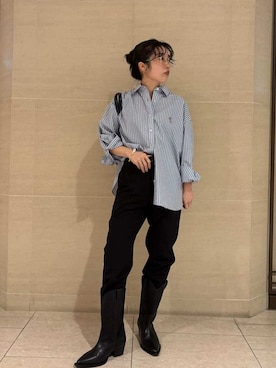 Mila Owenさん（レディース・155cm）の冬コーディネート