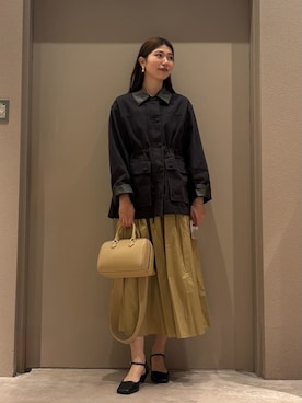 「Mila Owen（ミラオーウェン）のアイテム（イヤリング）」を使った、Mila Owenさん（レディース・169cm）の春コーディネート