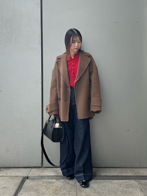 woolコクーンシルエットピーコート（ピーコート）｜Mila Owen（ミラ