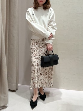 Mila Owenさん（レディース・155cm）の冬コーディネート