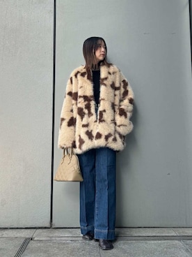 Mila Owenさん（レディース・153cm）の冬コーディネート