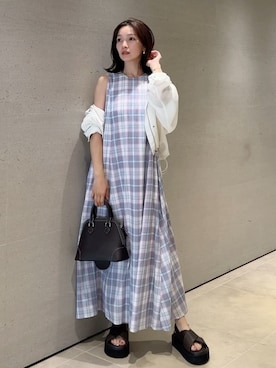 Mila Owenさん(レディース・159cm)の夏コーディネート