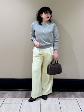 Mila Owenさん（レディース・157cm）の冬コーディネート