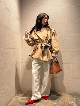 Mila Owenさん(レディース・155cm)の冬コーディネート