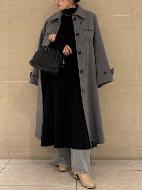 セール】ロングリバーコート（ステンカラーコート）｜Mila Owen（ミラ