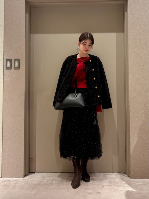 Mila Owen ティアードチュールラインストーンスカート サイズ1 Mila Owen｜ティアードチュールラインストーンスカート | Rakuten