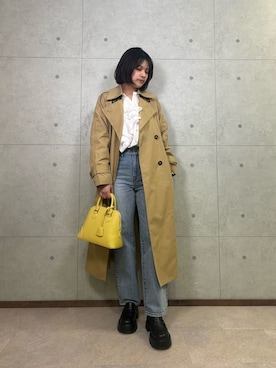 Mila Owenさん（レディース・160cm）の冬コーディネート