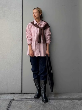 Mila Owenさん(レディース・158cm)の秋コーディネート