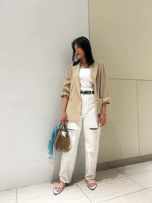 クールタッチ金釦ダブルブレストブレザー（テーラードジャケット