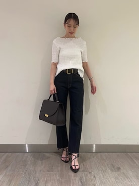 Mila Owenさん（レディース・158cm）の夏コーディネート