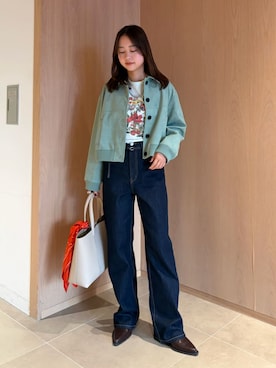 Mila Owenさん（レディース・162cm）の冬コーディネート