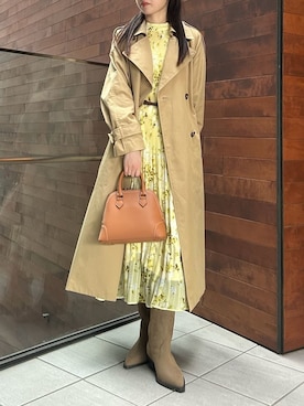 Mila Owenさん（レディース・159cm）の冬コーディネート