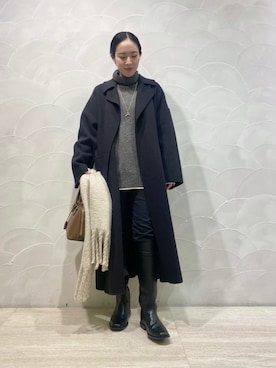 「Mila Owen（ミラオーウェン）のアイテム（その他アウター）」を使った、Mila Owenさん（レディース・158cm）の冬コーディネート