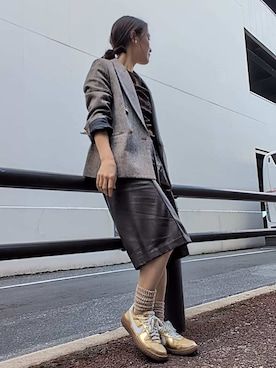 Mila Owenさん（レディース・156cm）の秋コーディネート