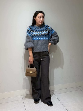 Mila Owenさん（レディース・155cm）の秋コーディネート