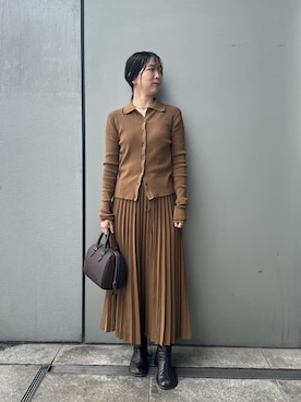 「Mila Owen（ミラオーウェン）のアイテム（スカート）」を使った、Mila Owenさん（レディース・153cm）の春コーディネート