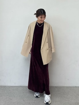 Mila Owenさん（レディース・155cm）の夏コーディネート