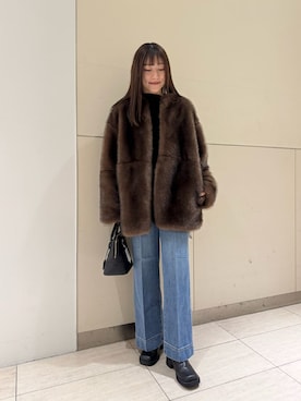 Mila Owenさん(レディース・163cm)の冬コーディネート