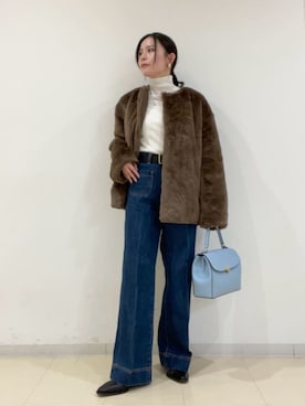 Mila Owenさん(レディース・153cm)の冬コーディネート