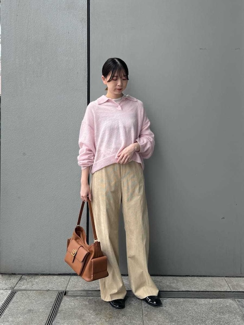 モヘア混シアーポロニットプルオーバー（ニット/セーター）｜Mila Owen