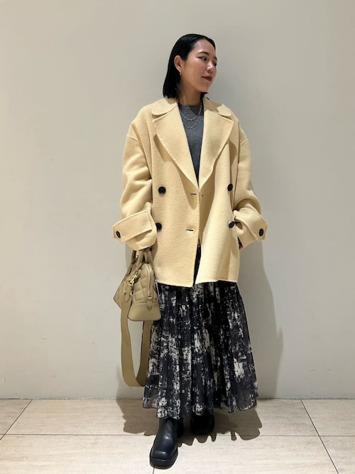 woolコクーンシルエットピーコート（ピーコート）｜Mila Owen（ミラ