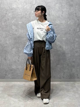 Mila Owenさん（レディース・155cm）の夏コーディネート