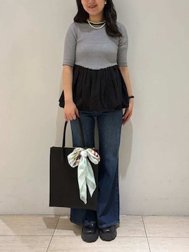 Mila Owenさん（レディース・161cm）の夏コーディネート
