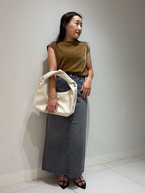 Mila Owen 未使用　レディース　スカート Mila Owen スカート ソフトリブニットフレアスカート「手洗い