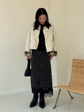 Mila Owenさん(レディース・158cm)の秋コーディネート