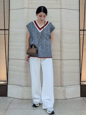 Mila Owenさん（レディース・156cm）の夏コーディネート