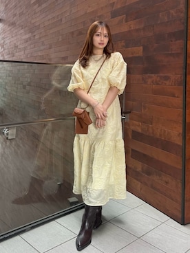 Mila Owenさん(レディース・156cm)の冬コーディネート