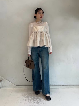 Mila Owenさん（レディース・158cm）の春コーディネート